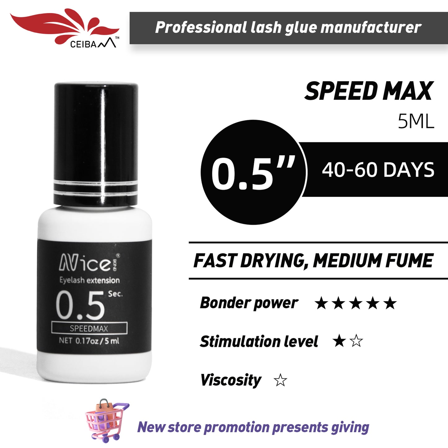 NICE BOND Speed Max 0.5 Sec Semi-permanent Lash Glue